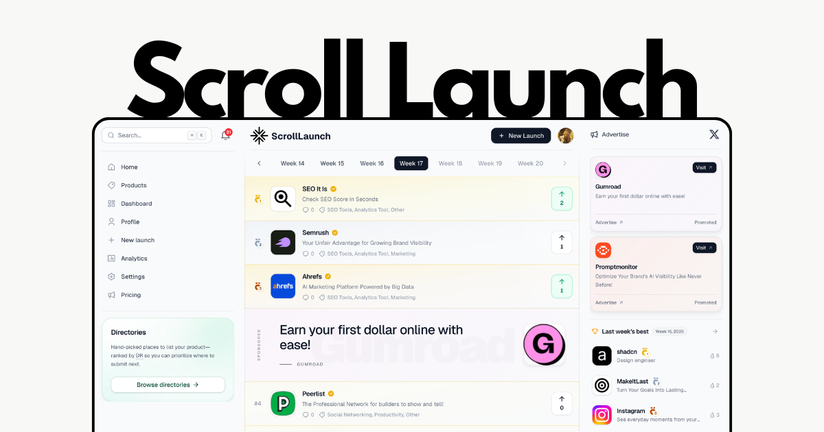 ScrollLaunch